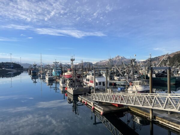 St. Herman Harbor, Gangway to Q Float, Kodiak, Alaska. Photo by Solstice Alaska